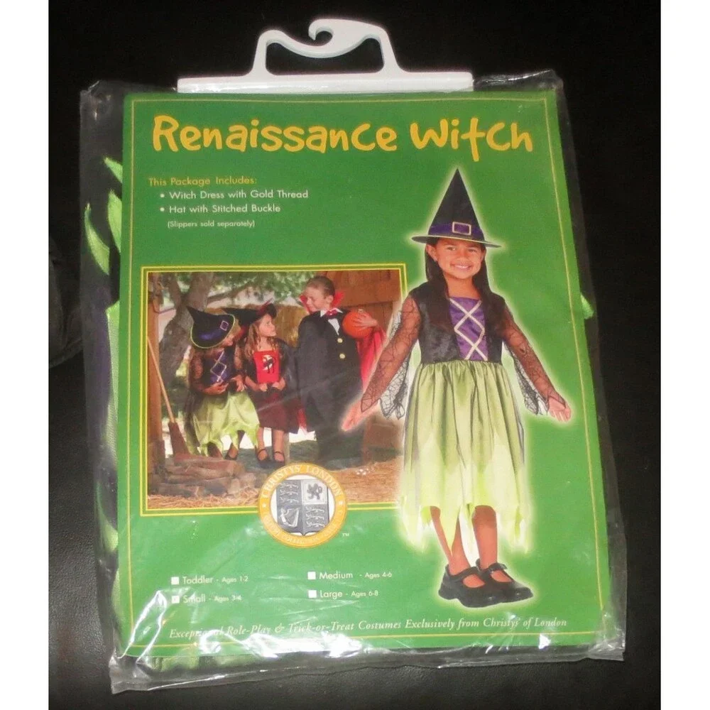 Christy's Of London Child's Renaissance Witch Costume Ages 3-4